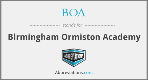BOA - Birmingham Ormiston Academy