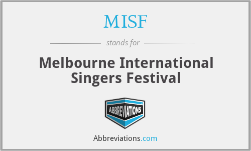 MISF - Melbourne International Singers Festival