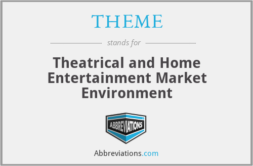 THEME - Theatrical and Home Entertainment Market Environment