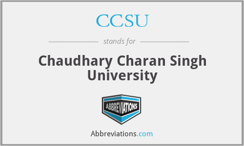 CCSU - Chaudhary Charan Singh University
