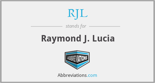 RJL - Raymond J. Lucia