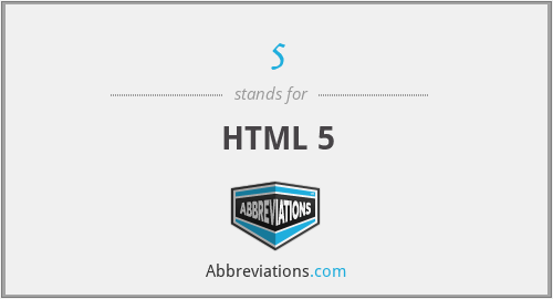 5 - HTML 5
