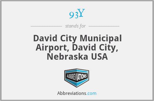 93Y - David City Municipal Airport, David City, Nebraska USA