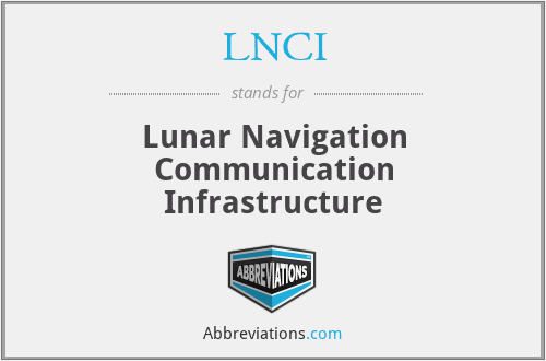 LNCI - Lunar Navigation Communication Infrastructure