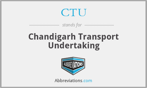CTU - Chandigarh Transport Undertaking
