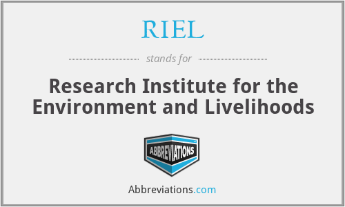 RIEL - Research Institute for the Environment and Livelihoods