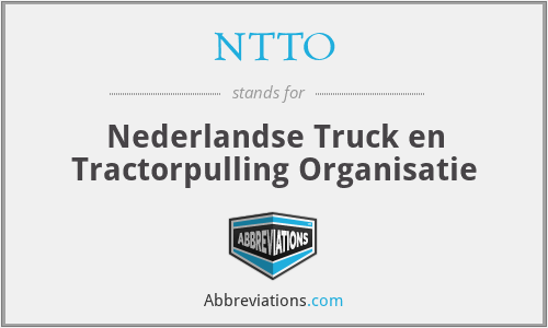NTTO - Nederlandse Truck en Tractorpulling Organisatie