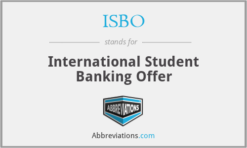 ISBO - International Student Banking Offer