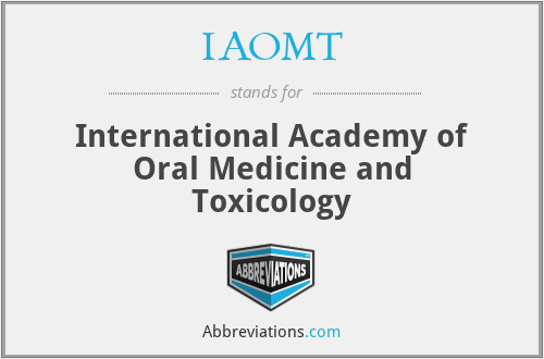 IAOMT - International Academy of Oral Medicine and Toxicology