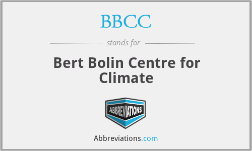 BBCC - Bert Bolin Centre for Climate