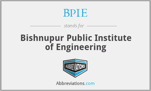 BPIE - Bishnupur Public Institute of Engineering