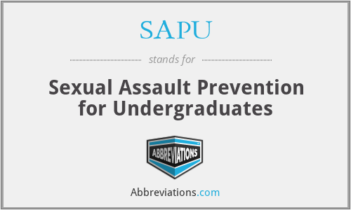 SAPU - Sexual Assault Prevention for Undergraduates