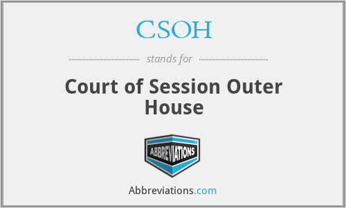 CSOH - Court of Session Outer House