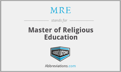 MRE - Master of Religious Education