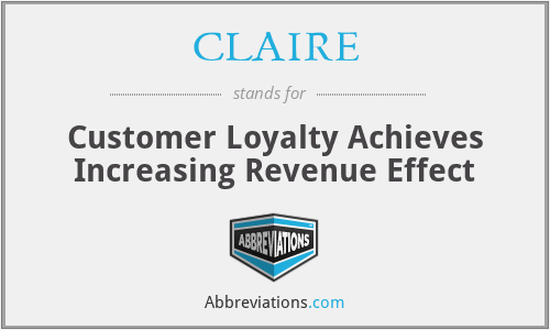 CLAIRE - Customer Loyalty Achieves Increasing Revenue Effect