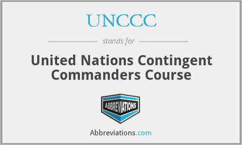 UNCCC - United Nations Contingent Commanders Course