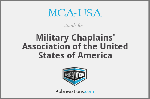 MCA-USA - Military Chaplains' Association of the United States of America