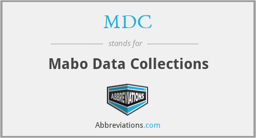 MDC - Mabo Data Collections