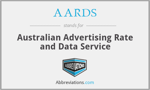 AARDS - Australian Advertising Rate and Data Service