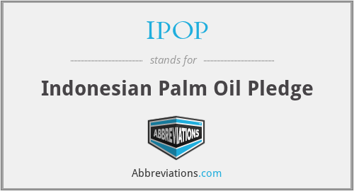 IPOP - Indonesian Palm Oil Pledge