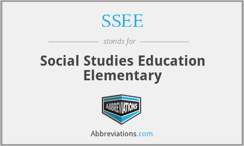 SSEE - Social Studies Education Elementary