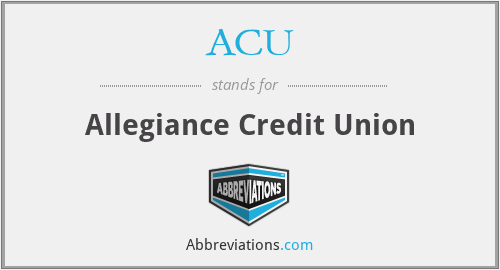 ACU - Allegiance Credit Union