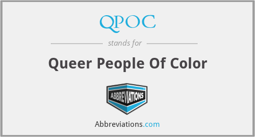 QPOC - Queer People Of Color