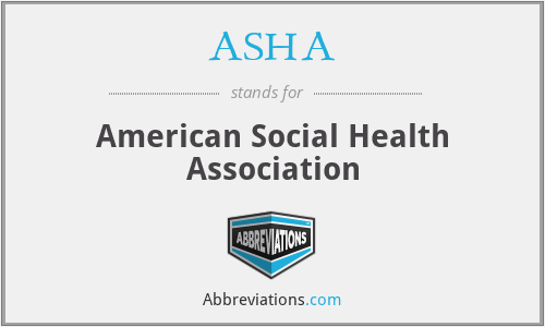ASHA - American Social Health Association