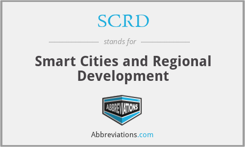 SCRD - Smart Cities and Regional Development
