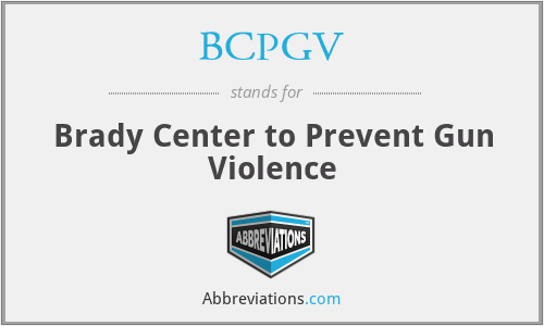 BCPGV - Brady Center to Prevent Gun Violence