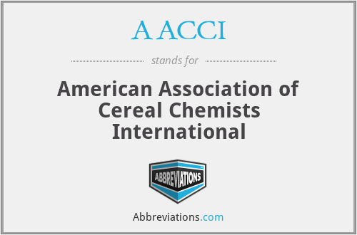 AACCI - American Association of Cereal Chemists International