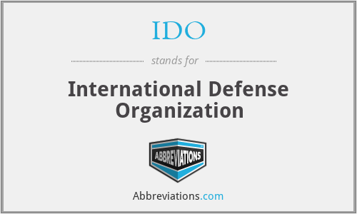 IDO - International Defense Organization