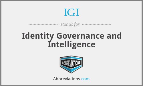 IGI - Identity Governance and Intelligence