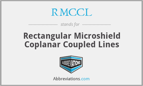 RMCCL - Rectangular Microshield Coplanar Coupled Lines