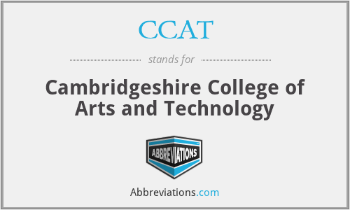CCAT - Cambridgeshire College of Arts and Technology
