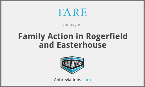 FARE - Family Action in Rogerfield and Easterhouse