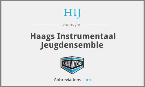 HIJ - Haags Instrumentaal Jeugdensemble
