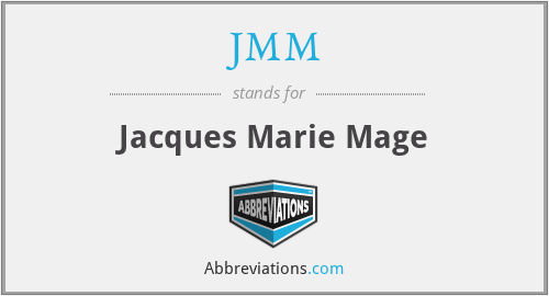 JMM - Jacques Marie Mage