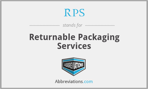 RPS - Returnable Packaging Services