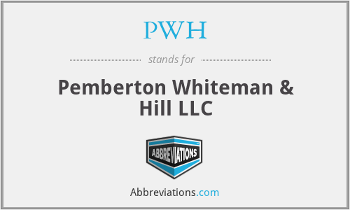PWH - Pemberton Whiteman & Hill LLC