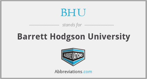 BHU - Barrett Hodgson University