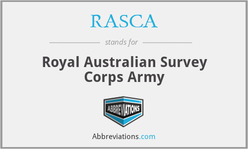 RASCA - Royal Australian Survey Corps Army
