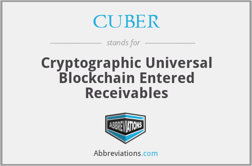 CUBER - Cryptographic Universal Blockchain Entered Receivables