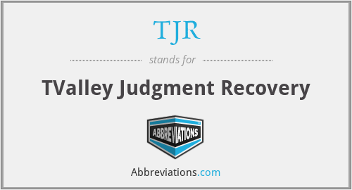 TJR - TValley Judgment Recovery