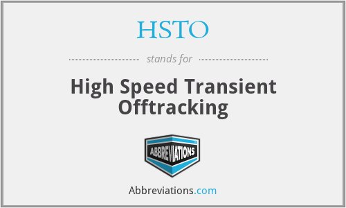 HSTO - High Speed Transient Offtracking