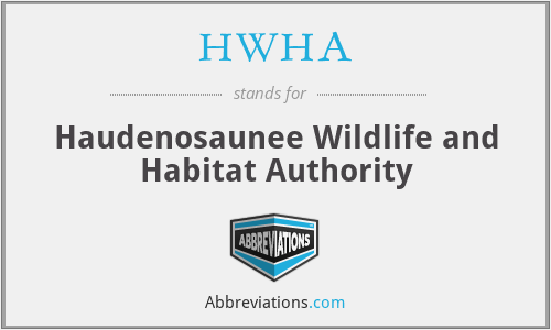 HWHA - Haudenosaunee Wildlife and Habitat Authority