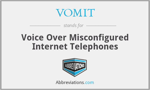 VOMIT - Voice Over Misconfigured Internet Telephones