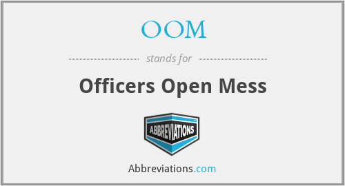 OOM - Officers Open Mess