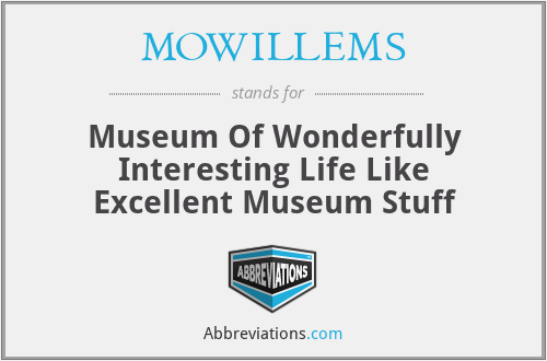 MOWILLEMS - Museum Of Wonderfully Interesting Life Like Excellent Museum Stuff