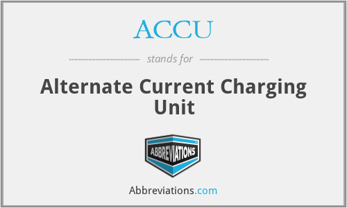 ACCU - Alternate Current Charging Unit